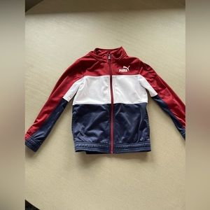Puma track jacket size 6 youth